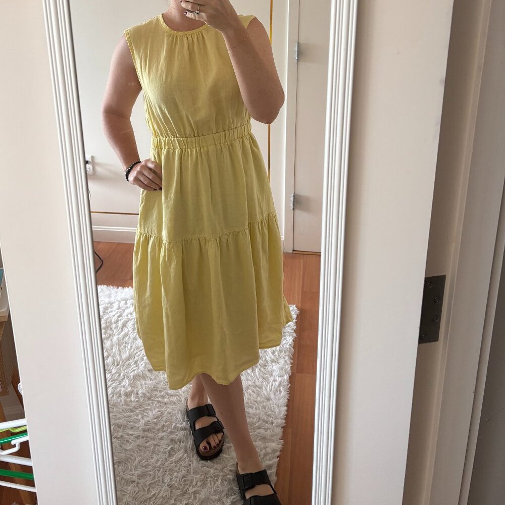 Everlane The Linen Open-Back Dress - Picture 10 of 10